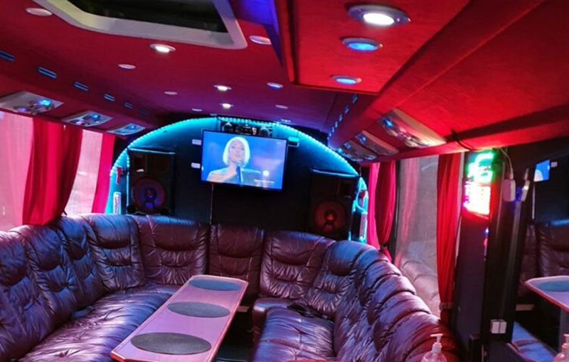 Lounge in en limousine